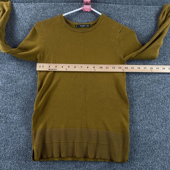 Mango Basics Sweater Green Womans Size XS - Picture 4 of 8
